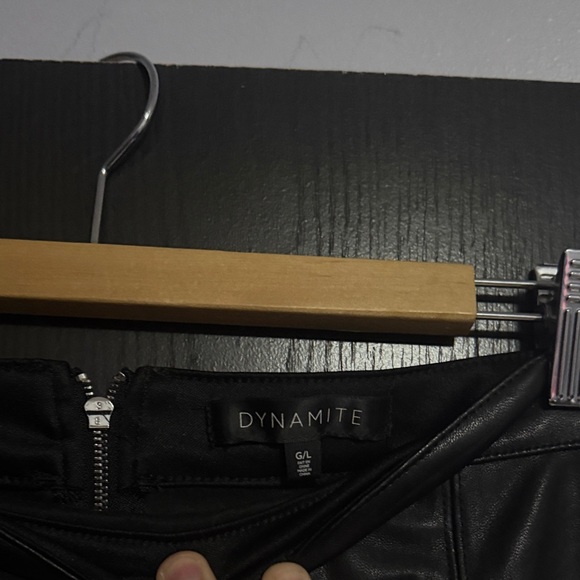 Black Leather Skirt 17” waist 16” length - Picture 2 of 2